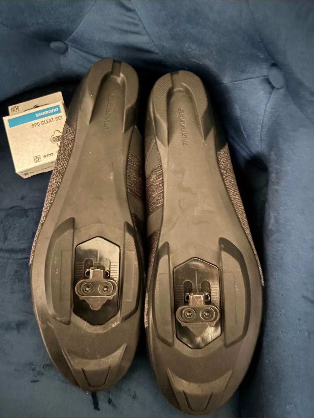 Shimano Knit Cycling Shoes with NIB SPO Cleat Set SM-SH56